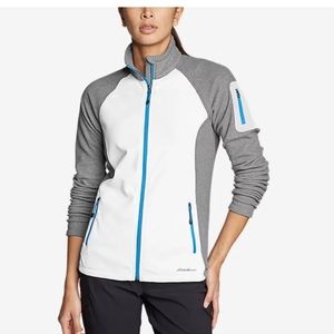 Eddie Bauer Cloud Layer Pro Fleece Full Zip Jacket Colorblocked medium